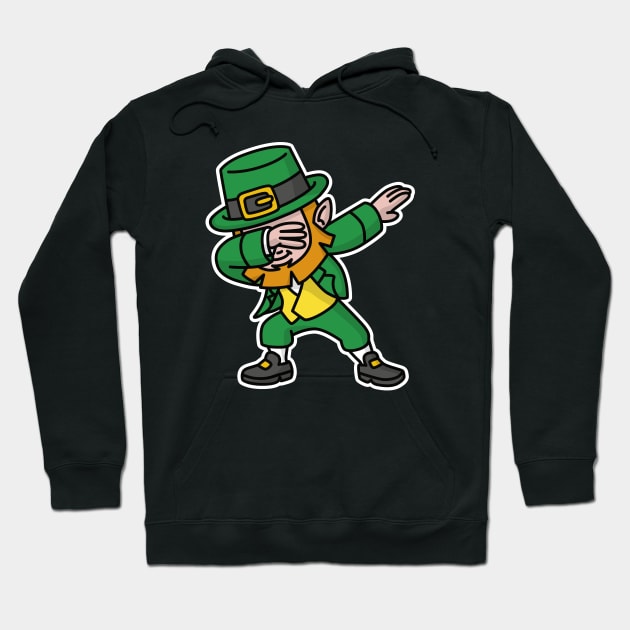 Dab dabbing leprechaun St. Patrick's day Hoodie by LaundryFactory